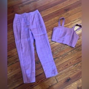 Paloma Wool Lavender Linen Co-ord Set